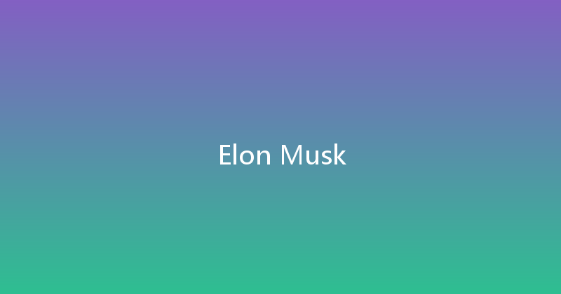 Elon Musk 